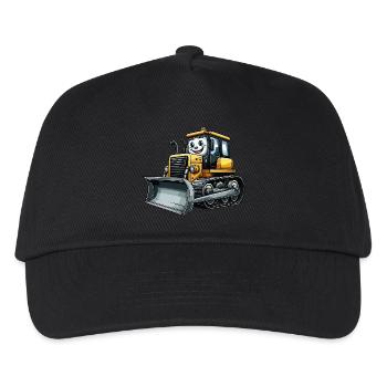 Bulldozer junior - Casquette de baseball Enfant - noir - Devant