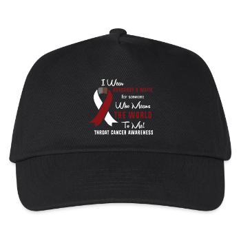 Laryngeal Cancer Cancer Survivor Cancer Stinks - Kids’ Baseball Cap - black - Front