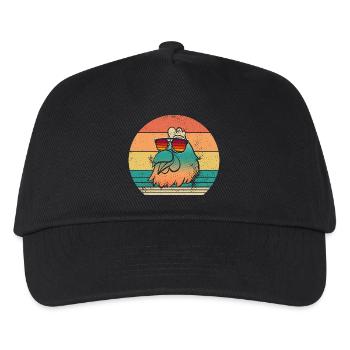 Hühner Henne - Kinder Basecap - Schwarz - Vorne