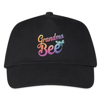 Honigbiene Imker Bienen Biene - Kinder Basecap - Schwarz - Vorne