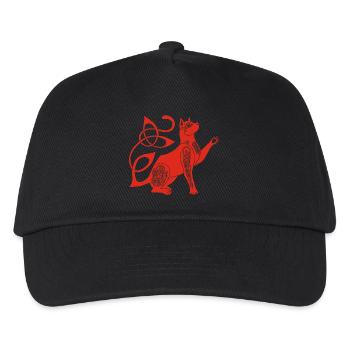 Chat rouge celte - Casquette de baseball Enfant - noir - Devant