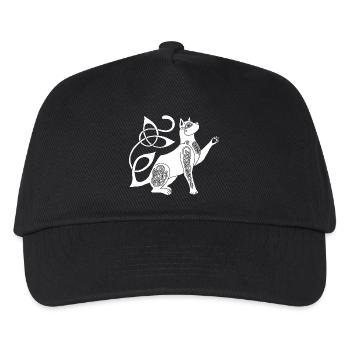 Chat blanc celte - Casquette de baseball Enfant - noir - Devant