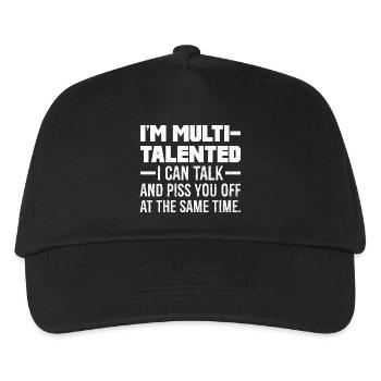 Je suis multi-talentueux, je peux parler et vous énerver - Casquette de baseball Enfant - noir - Devant