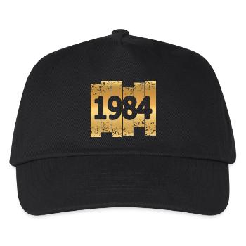 Gold-coloured 1984 - Kids’ Baseball Cap - black - Front