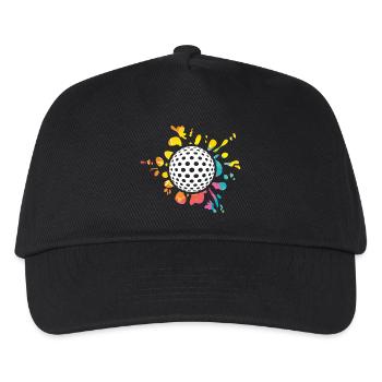 Golfspieler Golf - Kinder Basecap - Schwarz - Vorne