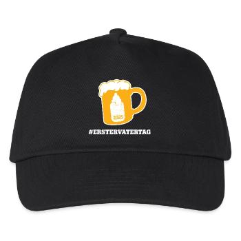 Vatertag #ERSTERVATERTAG Neuer Papa Vater Dad - Kinder Basecap - Schwarz - Vorne