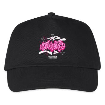 Streetwear Urban Graffiti - Kinder Basecap - Schwarz - Vorne