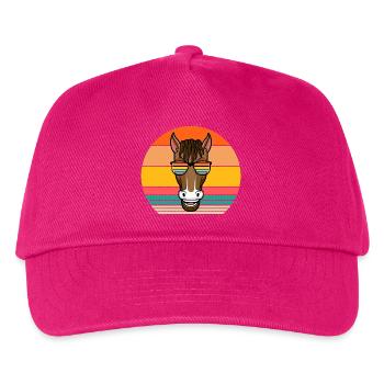 Riding Horse - Kids’ Baseball Cap - fuchsia - Front