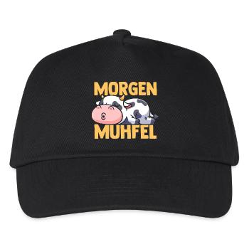 cow farmer farmer morning mill - Kids’ Baseball Cap - black - Front