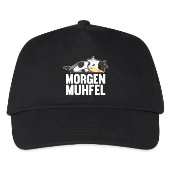 cow farmer farmer morning mill - Kids’ Baseball Cap - black - Front