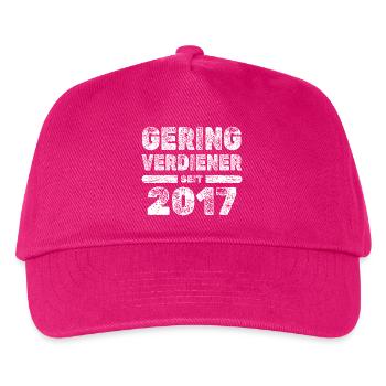 Jahrgang 2017 - Kinder Basecap - Fuchsia - Vorne
