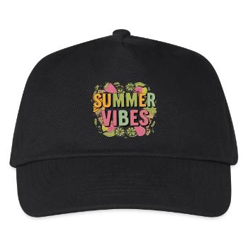 Ambiance estivale - Casquette de baseball Enfant - noir - Devant