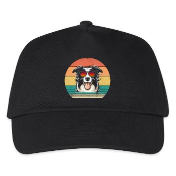 Border Collie - Kids’ Baseball Cap - black - Front