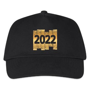Gold 2022 - Kinder Basecap - Schwarz - Vorne