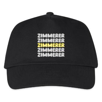 Arbeit Zimmerer - Kinder Basecap - Schwarz - Vorne
