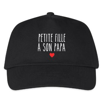 Daddy's Girl Design Zärtlicher und Komplize für Mädchen - Kinder Basecap - Schwarz - Vorne