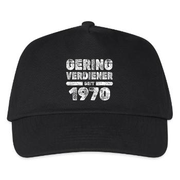 Born in 1970 - Kids’ Baseball Cap - black - Front