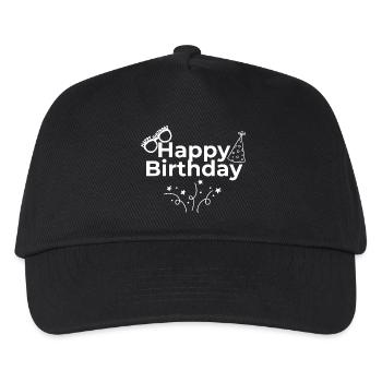 Happy Birthday - Kids’ Baseball Cap - black - Front