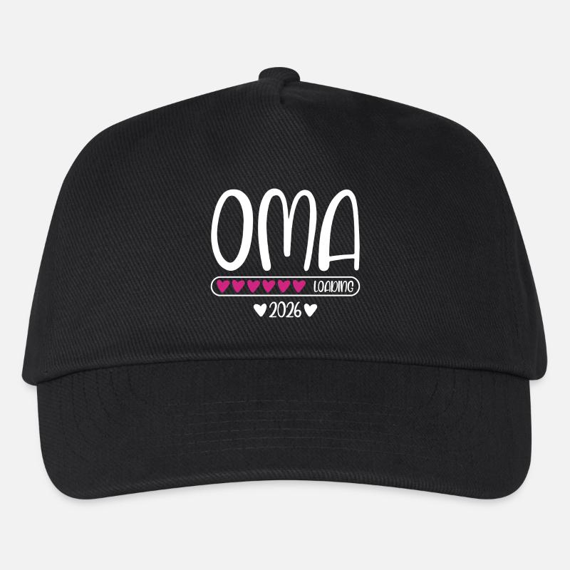 Oma 2026 loading - Kinder Basecap - Schwarz