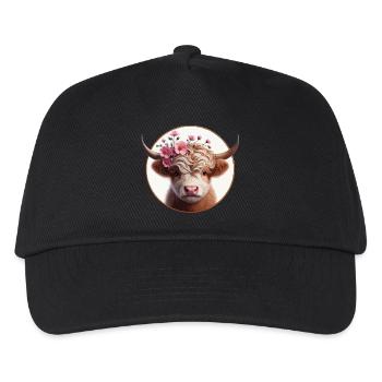 Highlander Kalb 3 - Kinder Basecap - Schwarz - Vorne