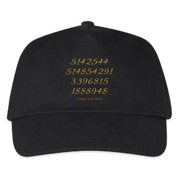 TShirt GG Zahlen 5142544 514854291 3396815 1888948 - Kinder Basecap - Schwarz - Vorne