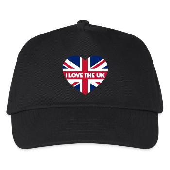 I LOVE THE UK - Kids’ Baseball Cap - black - Front