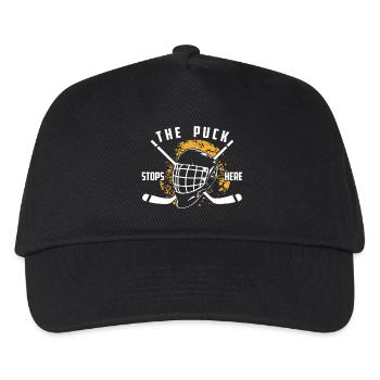 Hockey The Puck Stops Her - Kids’ Baseball Cap - black - Front