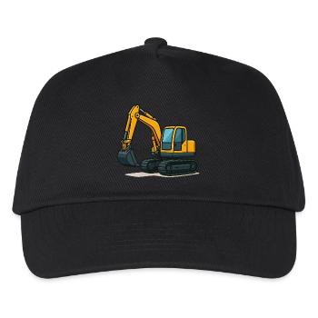 Excavator Comic - Kids’ Baseball Cap - black - Front