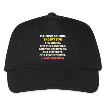 Dernier jour d’école pour les vacances d’été - Casquette de baseball Enfant - noir - Devant