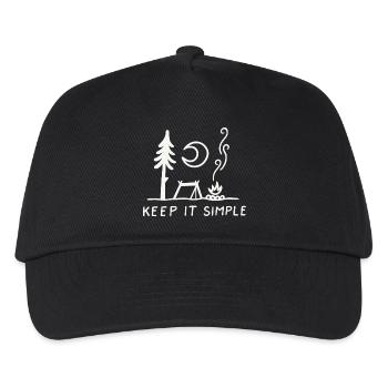 KEEP IT SIMPLE - Kids’ Baseball Cap - black - Front