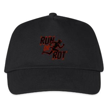 COURIR OU POURRIR - Casquette de baseball Enfant - noir - Devant