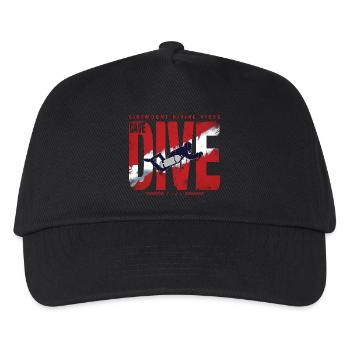 Plongée Cave Diver Graphique - Casquette de baseball Enfant - noir - Devant