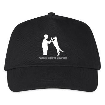 Teamwork makes the Dream Work - Kids’ Baseball Cap - black - Front