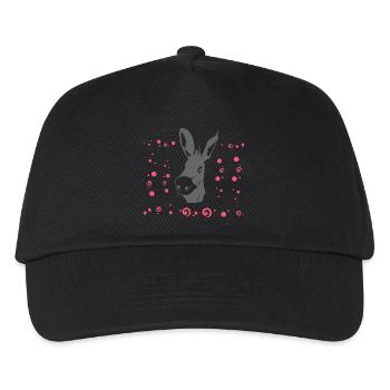 Âne mignon gris - Casquette de baseball Enfant - noir - Devant