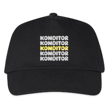 Konditor - Kinder Basecap - Schwarz - Vorne