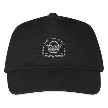 Knusprige Mama Bio Mütter Club lustiges Gehöft - Kinder Basecap - Schwarz - Vorne