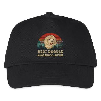 Funny Golden Doodle Grandad T-Shirt Design - Kids’ Baseball Cap - black - Front