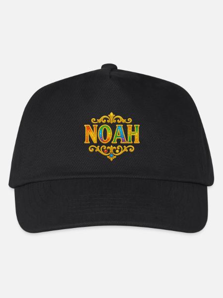 NOAH Glitzer Gold Pailletten - Kinder Basecap - Schwarz