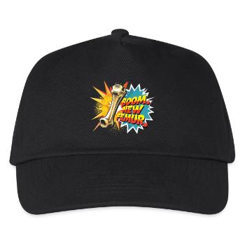 Leg fracture Broken thigh - Kids’ Baseball Cap - black - Front