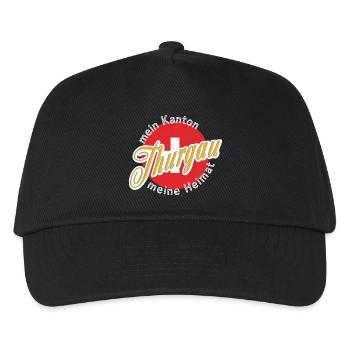 Meine Heimat Thurgau Geschenk - Kinder Basecap - Schwarz - Vorne