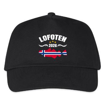 Lofoten 2026 - Kinder Basecap - Schwarz - Vorne