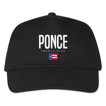 Ponce Puerto Rico Puerto-Ricaner - Kinder Basecap - Schwarz - Vorne