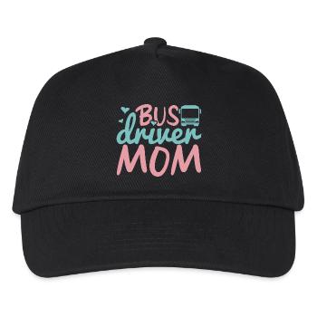 Busfahrer Mama - Kinder Basecap - Schwarz - Vorne