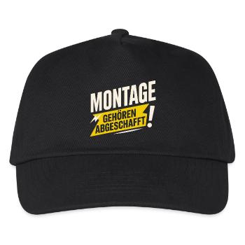 Mondays should be abolished – Funny Anti-Monday - Kids’ Baseball Cap - black - Front