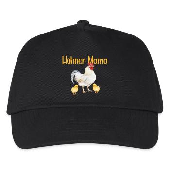 Hühner Mama Muttertag Mutterschaft Mama Elternteil - Kinder Basecap - Schwarz - Vorne
