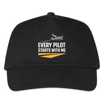 Flight Instructor Cfi Pilot Aviation Instructor - Kids’ Baseball Cap - black - Front