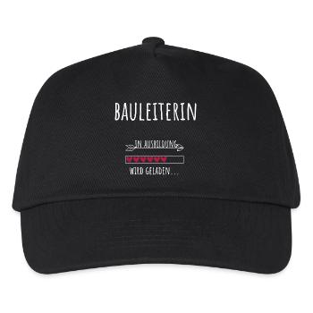 Civil Engineering Student Training Construction Manager - Kids’ Baseball Cap - black - Front