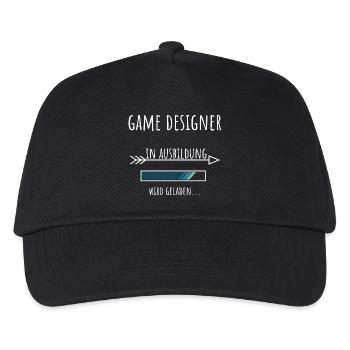 Game Design Beruf Ausbildung Game Designer - Kinder Basecap - Schwarz - Vorne