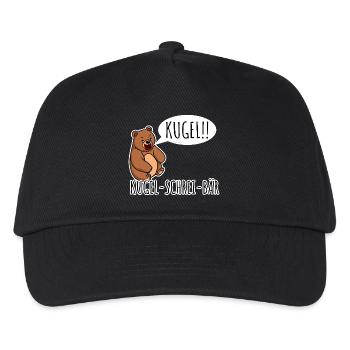 Kugelschrei-Bär Ein Bär der Kugel schreit! Random - Kinder Basecap - Schwarz - Vorne