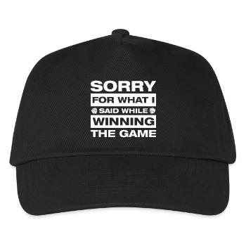 Sorry Gesellschaftsspiel Brettspiel - Kinder Basecap - Schwarz - Vorne